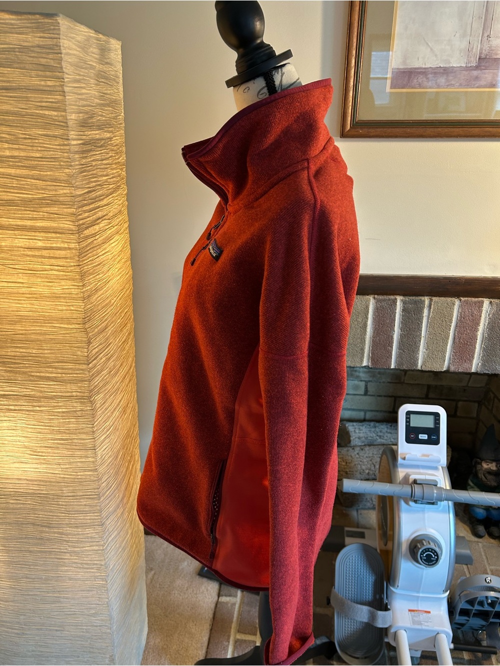 Patagonia Women's Red Heather Full-Zip Fleece Jacket - Picture 4 of 8